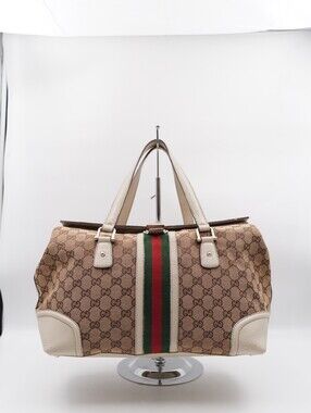 CJ62 ❤️ Gucci GG Canvas Treasure Boston bag